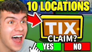 How To FIND ALL 10 TIX LOCATIONS In LIVETOPIA ROBLOX THE CLASSIC EVENT [upl. by Shurlocke]