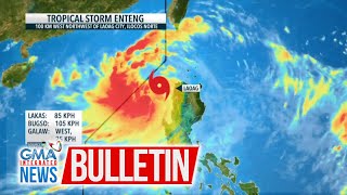 PAGASA 11AM bulletin  Bagyong Enteng muling lumakas  GMA Integrated News Bulletin [upl. by Clementi]