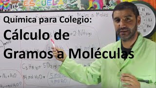 Química para Colegio Cálculo de Gramos a Moléculas [upl. by Eiramaneet]