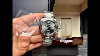 Longines Hydro Conquest 41mm Ceramic Grey [upl. by Anicnarf]