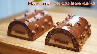 컵 계량  헤이즐넛 초콜릿 케이크  Hazelnut Chocolate Mousse Cake Recipe  Ferrero Rocher Cake [upl. by Rhiamon910]