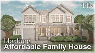 Bloxburg  Affordable Family House Speedbuild exterior [upl. by Yila194]