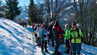 Première sortie raquettes de l’année avec EPGV d’Albertville  Méribel Village vers l’altiport 👍😀 [upl. by Llesirg]