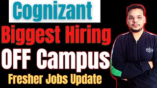 Cognizant Hiring Freshers  OFF Campus Job Drive  2024  2023  2022 Batch Hiring  New Jobs [upl. by Retsof]