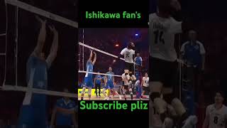 Ishikawa best spike ❤️❤️ in Match [upl. by Ferree]