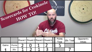 Crokinole Scorecard How to Fill Out [upl. by Akenal418]