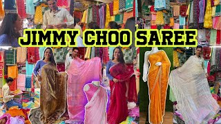 मलाड मार्केट Malad Saree Market  JIMMY CHOO SAREE  Mumbais Best Saree Market  Handwork Saree [upl. by Ixela]