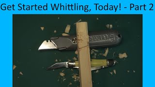 Get Started Whittling Today  Part 2 Basic Cuts The Face [upl. by Alahcim]