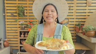 MILANESA DE CARNE🇧🇴 con Ensalada Rusa [upl. by Kaycee856]