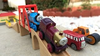 Thomas and Friends Motorized Toy Trains on Wooden Track [upl. by Germain]