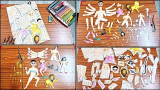 Maa Durga Idol Making With Paper  Part1  Diy  কিভাবে Paper দিয়ে দুর্গা ঠাকুর তৈরি করবেন 🙏🏻🌸🌿 [upl. by Tecil]