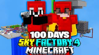 I Survived 100 Days in Minecraft SKY FACTORY 4 [upl. by Gilges]