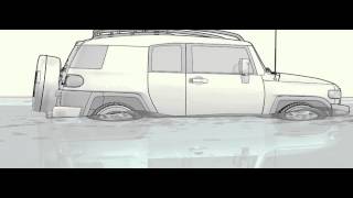 Toyota FJ Cruiser  Water Crossing [upl. by Aniar]