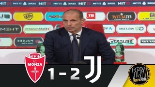 Monza Juve 12 Conferenza Allegri quotLotta scudetto Vi dico la veritàquot  FcmNewsSport [upl. by Aiderfla]