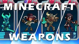 Brawlhalla  MINECRAFT WEAPON SET [upl. by Laehcor]