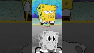 SpongeBob goes black amp white ⚫️⚪️  shorts [upl. by Tima93]