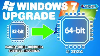 CARA UPGRADE Windows 7 32 bit ke 64 bit Tanpa Kehilangan Data [upl. by Lala]