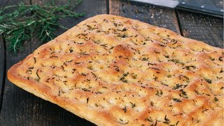 Classic Focaccia  Italian Focaccia Bread [upl. by Naugal]