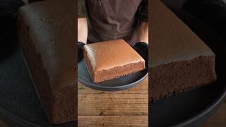 Softest chocolate castella sponge cake チョコレート台湾カステラ shorts asmr cooking [upl. by Tnias]