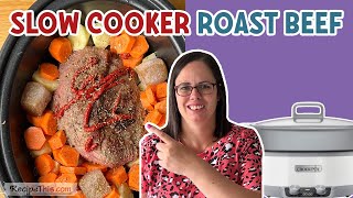 Slow Cooker Roast Beef how to make roast beef in the crockpot [upl. by Assiled26]