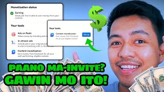 Paano MaInvite Sa Content Monetization Beta  New Update update today monetization guide fyp [upl. by Nadnarb]