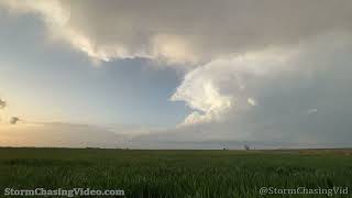 Timelapse of Tornadic Andover Kansas Supercell  4292022 [upl. by Attenrev]