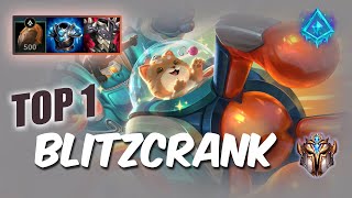 Wild Rift BLITZCRANK TOP 1  S10 RUSH Challenger ranked game  build [upl. by Lovel]