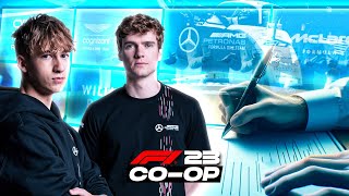 NEW TEAMS  F1 23 Co Op Career 12 [upl. by Acirre]