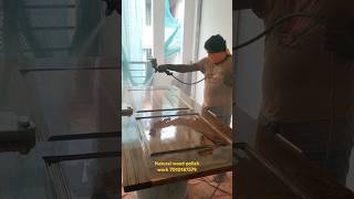 Pu Sealer 2nd cote Apply Method  Natural Wood Polish Work 7010187579 [upl. by Anire5]