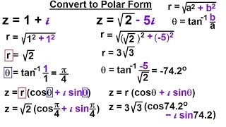 Calculus 2 Complex Numbers amp Functions 11 of 28 Convert to Polar Form [upl. by Okun]