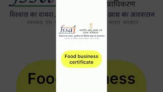 How to download food business registration  FSSAI certificate shorts [upl. by Siloum215]