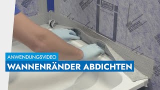 Wannenränder im Bad perfekt abdichten  OTTOFLEX Wannenranddichtband  neues Video in Beschreibung [upl. by Yanetruoc]