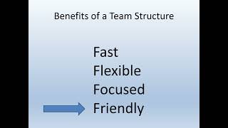 Benefits of a Team Structure 23 Video [upl. by Igal]