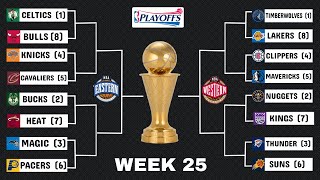 2024 NBA Playoffs Bracket Picks amp Predictions for the final week of 25 [upl. by Olodort]