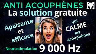 Anti Acouphènes Bruit Blanc 9000 Hz Neurostimulation [upl. by Bindman881]