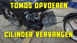 Tomos opvoeren  Cilinder vervangen  tomos cylinder removal [upl. by Halonna]