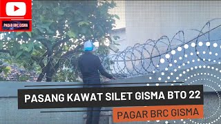 Proyek pemasangan kawat silet Gisma RS Melati Tangerang [upl. by Ilatfen]