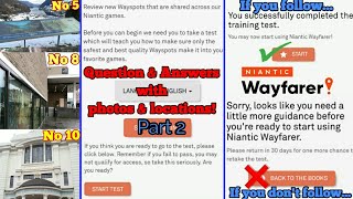 Niantic Wayferer Test Questions amp Answers Part 2  Top 10 Questions with Real Photo amp Location [upl. by Lashondra]