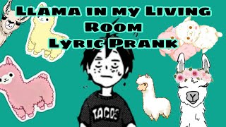 Llama in my Living RoomLyric PrankHaikyuu [upl. by Airehtfele]