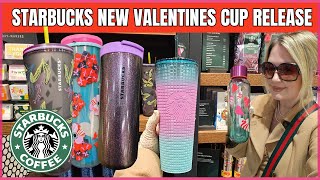 STARBUCKS COFFEE  VALENTINES 2024 CUP RELEASE starbucks valentinesday valentines [upl. by Linson]