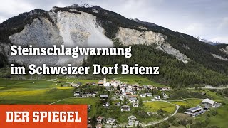 Brienz Steinschlagwarnung im Schweizer Dorf  DER SPIEGEL [upl. by Lucie294]