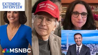 ‘VEEP’ As Trump sinks Julia LouisDreyfus talks campaigning for Kamala in Ari Melber interview [upl. by Nasas]