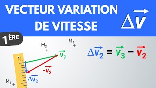 Tracer un VECTEUR VARIATION DE VITESSE ✅ Méthode  1ère  Physique [upl. by Ttocserp]