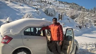 Auli uttarakhand road during heavy snowfall [upl. by Suzy396]