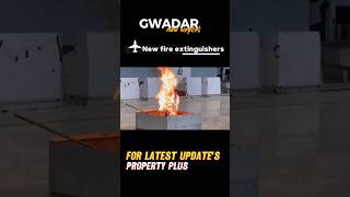 Gwadar airport New fire extinguishers system gwadar gwadarairport [upl. by Eleets]