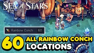 Sea of Stars All 60 Rainbow Conch Locations Conch Master Trophy Guide [upl. by Auqeenwahs]