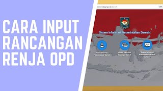 Tutorial Cara Input Renja OPD di SIPD [upl. by Lytsyrk]