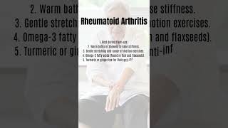 Rheumatoid Arthritis 5 Home Remedies To Get Relief [upl. by Nitsew]