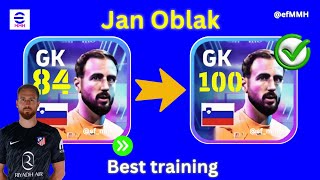 How To Train 100 RATED J Oblak IN EFOOTBALL 2025 MOBILE J Oblak training in efootball 25 [upl. by Col]