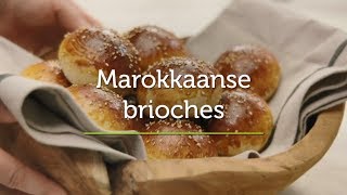 Marokkaanse brioche  Broodjes Bakken  AVEVE [upl. by Nairod95]